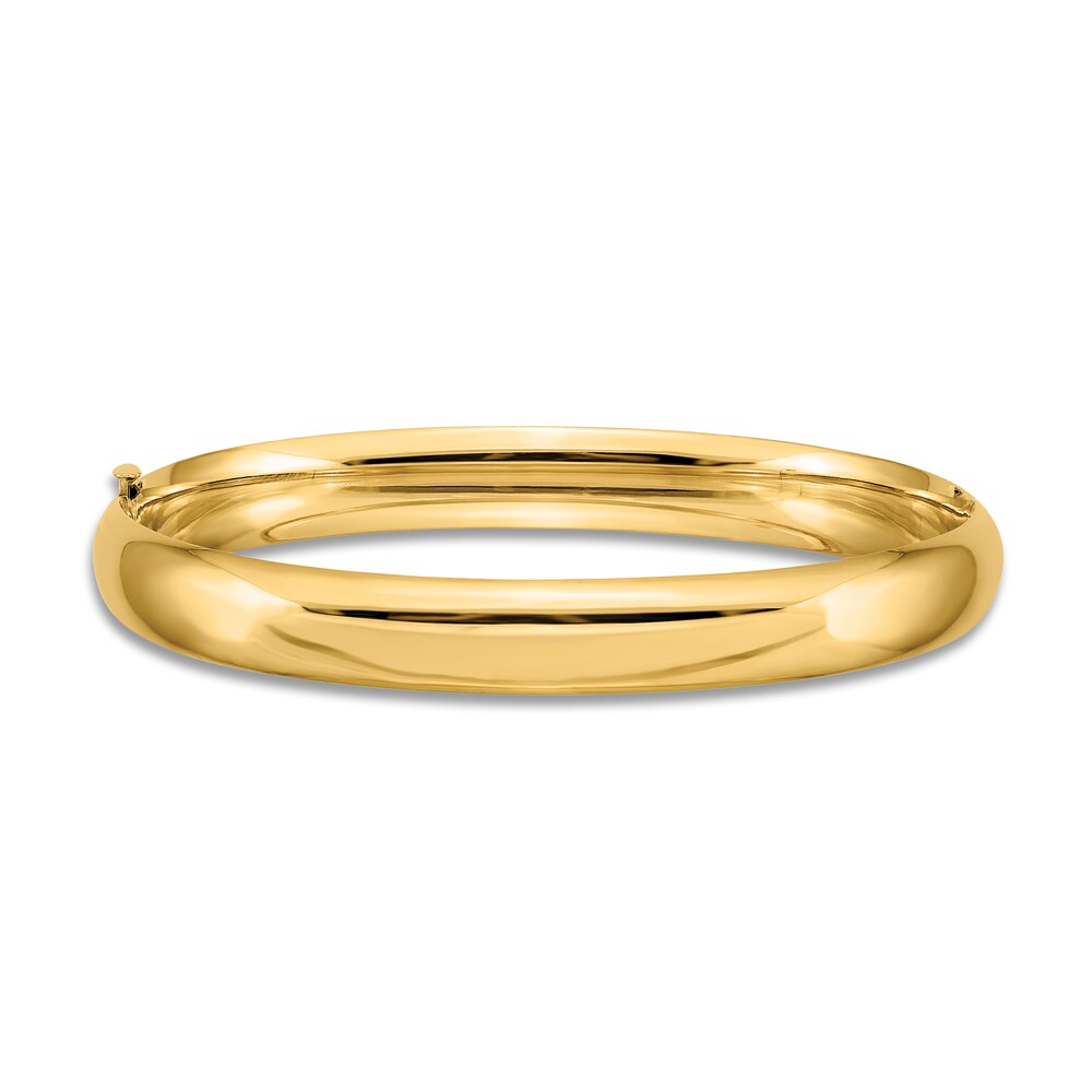 High-Polish Bangle Bracelet 14K Yellow Gold 7" ovPVVVX4 High-Polish Bangle Bracelet 14K Yellow Gold 7" ovPVVVX4