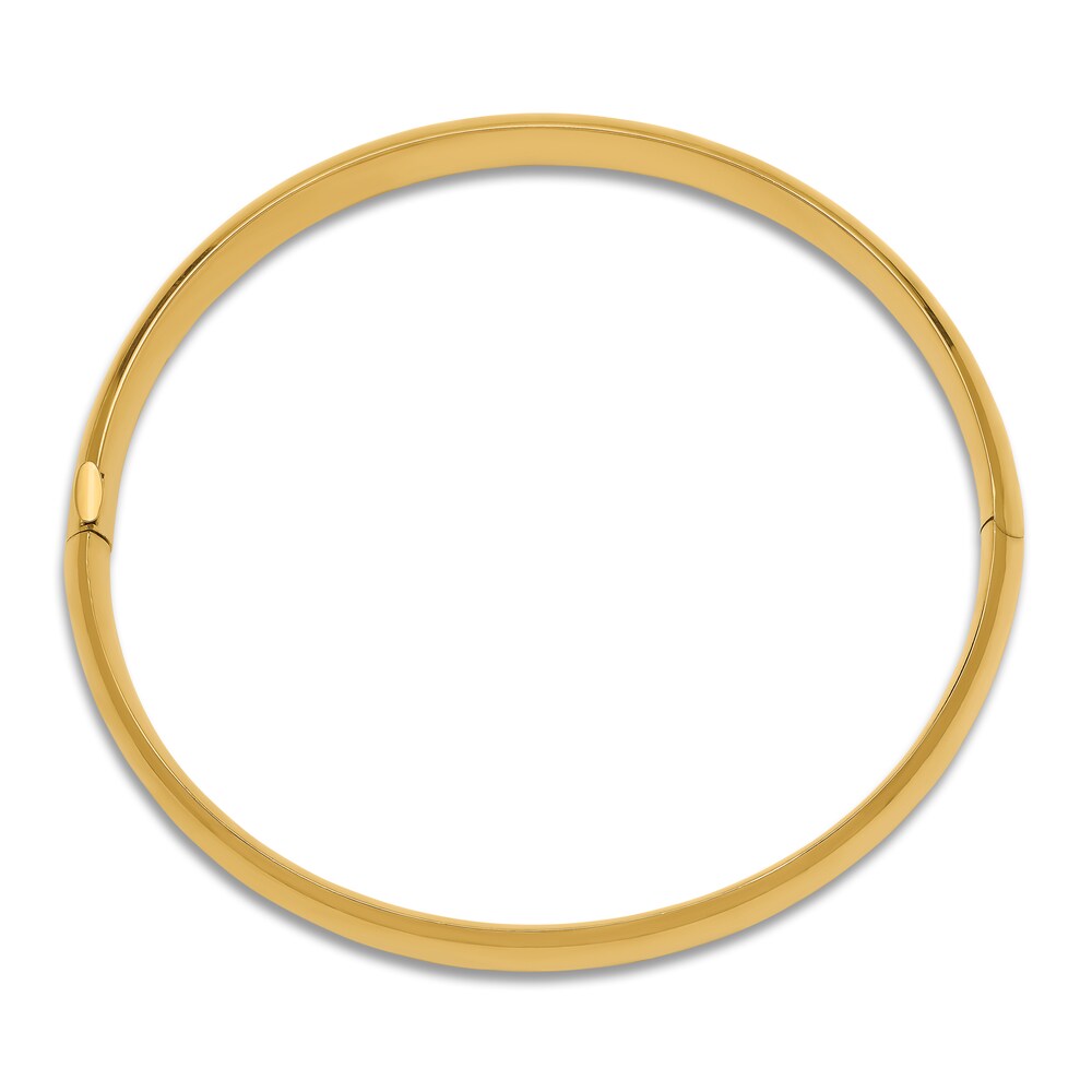 High-Polish Bangle Bracelet 14K Yellow Gold 7\" ovPVVVX4 High-Polish Bangle Bracelet 14K Yellow Gold 7\" ovPVVVX4