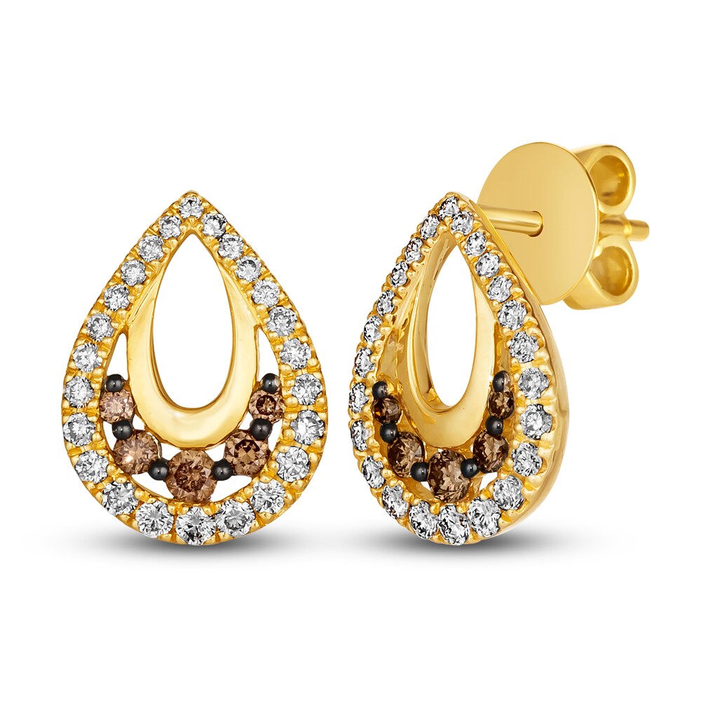 Le Vian Diamond Earrings 5/8 ct tw Round 14K Honey Gold pC5SxMMv Le Vian Diamond Earrings 5/8 ct tw Round 14K Honey Gold pC5SxMMv