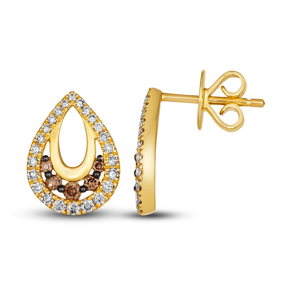 Le Vian Diamond Earrings 5/8 ct tw Round 14K Honey Gold pC5SxMMv Le Vian Diamond Earrings 5/8 ct tw Round 14K Honey Gold pC5SxMMv