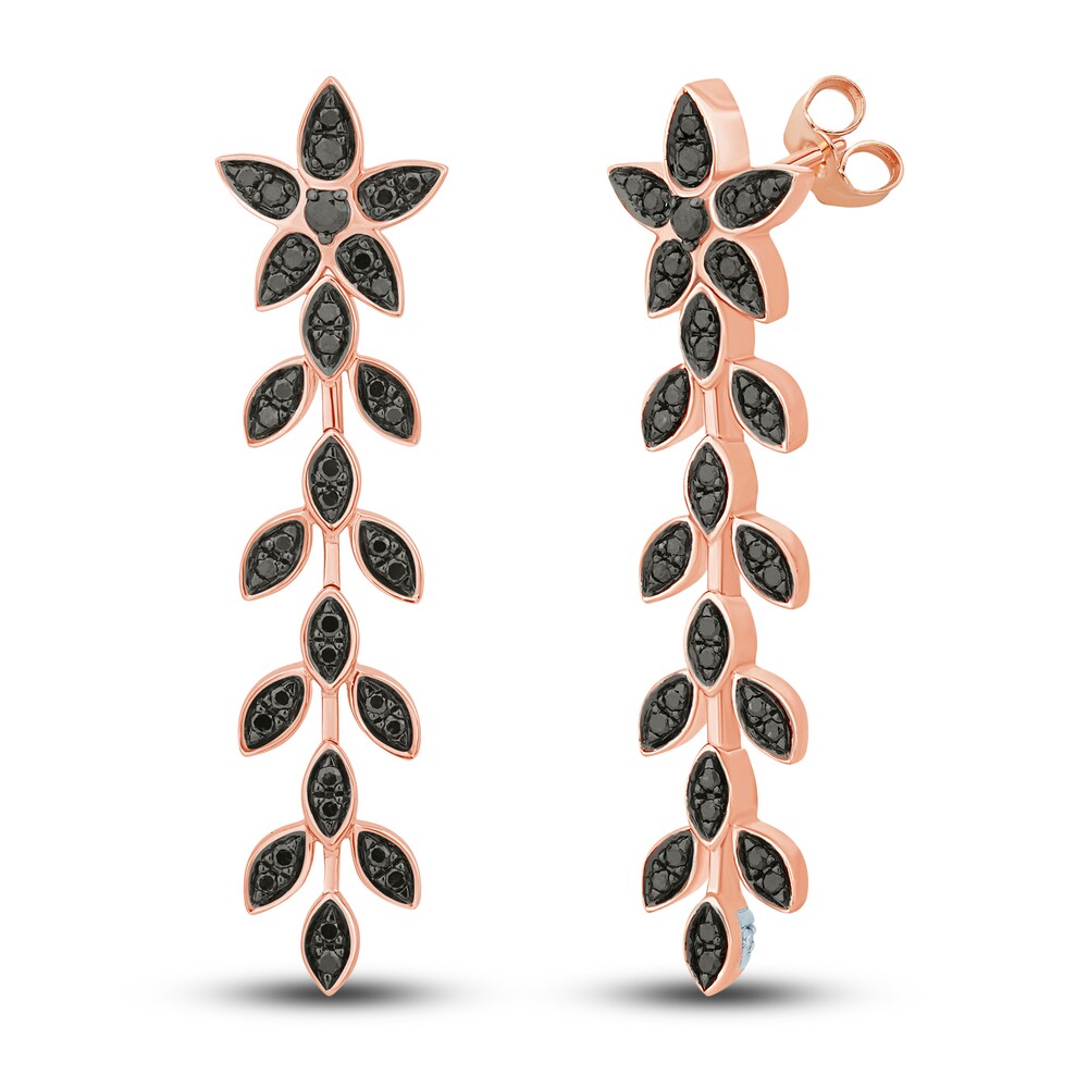 Pnina Tornai Black Diamond Drop Earrings 5/8 ct tw Round 14K Rose Gold pGonTHHu Pnina Tornai Black Diamond Drop Earrings 5/8 ct tw Round 14K Rose Gold pGonTHHu