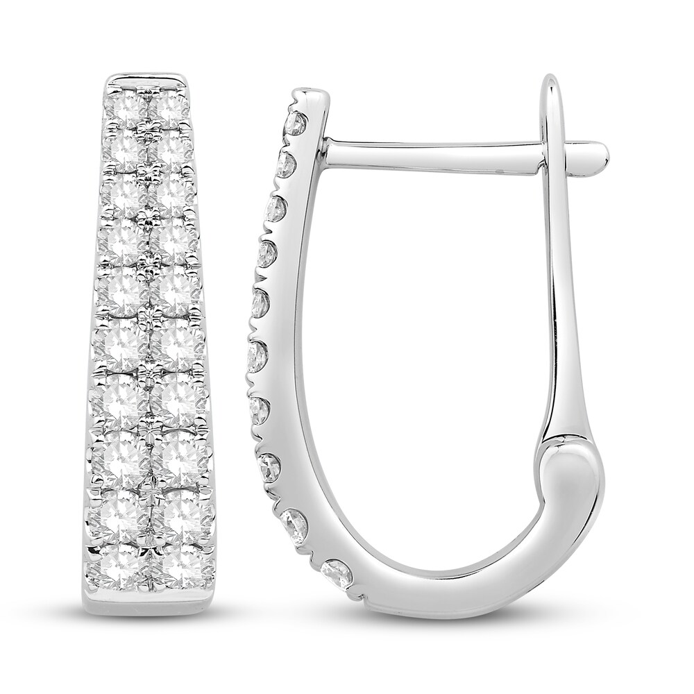 Diamond Earrings 1 ct tw Round 14K White Gold pQVBhQnS Diamond Earrings 1 ct tw Round 14K White Gold pQVBhQnS