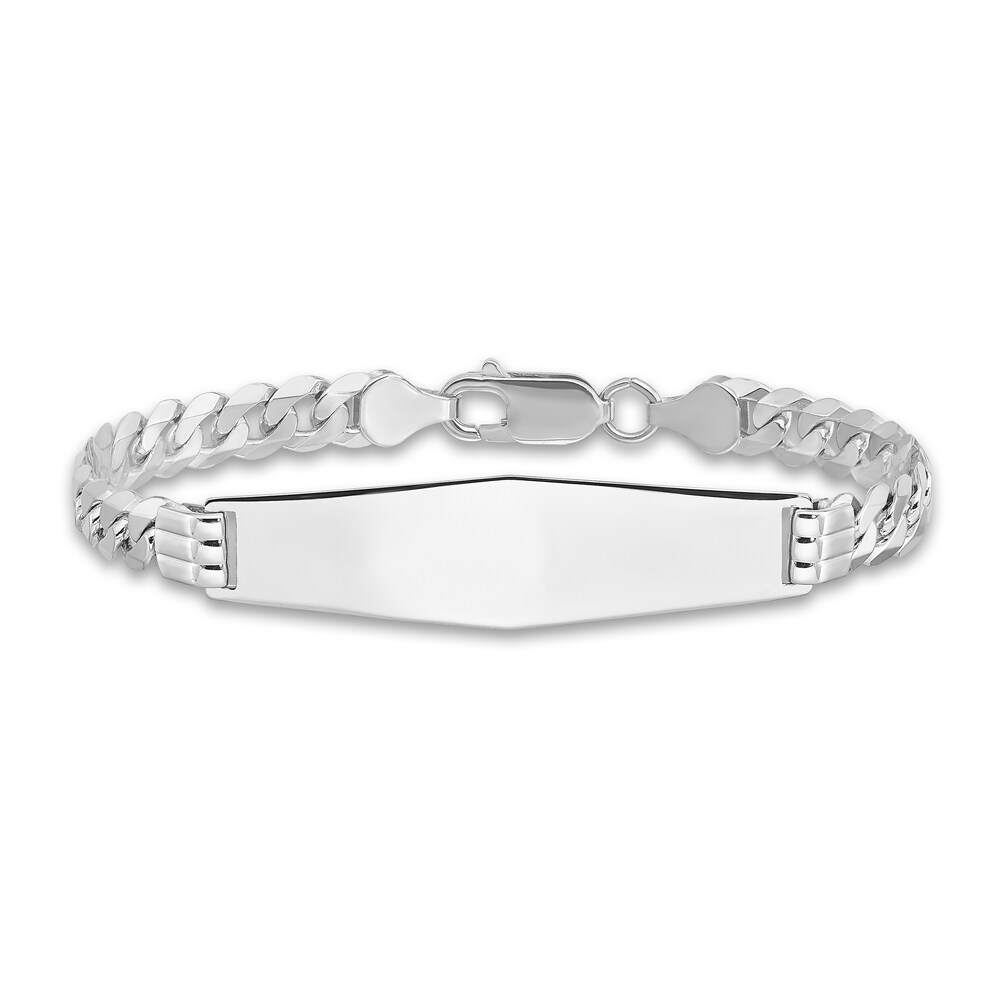 Men's Link ID Bracelet 14K White Gold 10.0mm 8" pVNqSwA7 Men's Link ID Bracelet 14K White Gold 10.0mm 8" pVNqSwA7