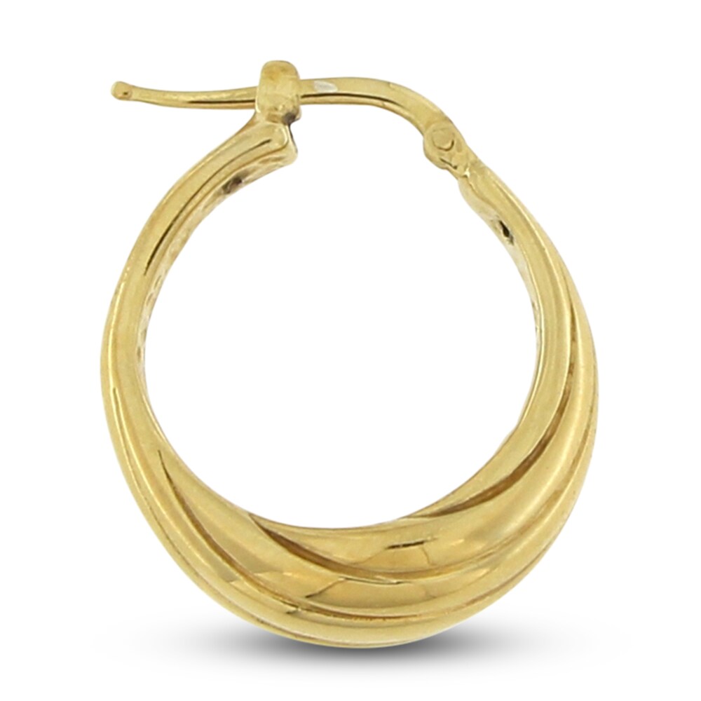 Hollow Tube Hoop Earrings 10K Yellow Gold 40mm qKtFWtHY Hollow Tube Hoop Earrings 10K Yellow Gold 40mm qKtFWtHY