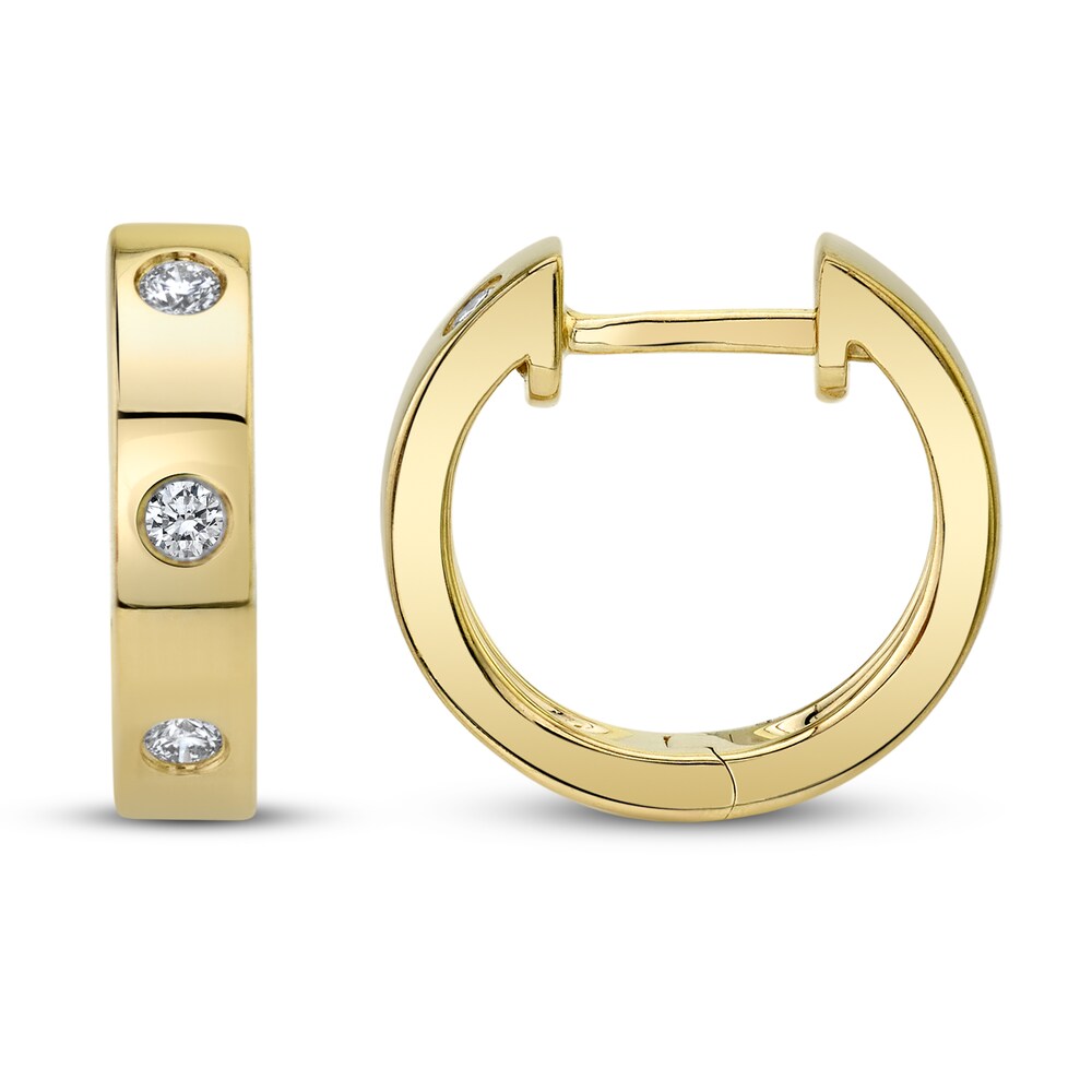 Shy Creation Diamond Hoop Earrings 1/10 ct tw Round 14K Yellow Gold SC55010251 qVhCyuup Shy Creation Diamond Hoop Earrings 1/10 ct tw Round 14K Yellow Gold SC55010251 qVhCyuup