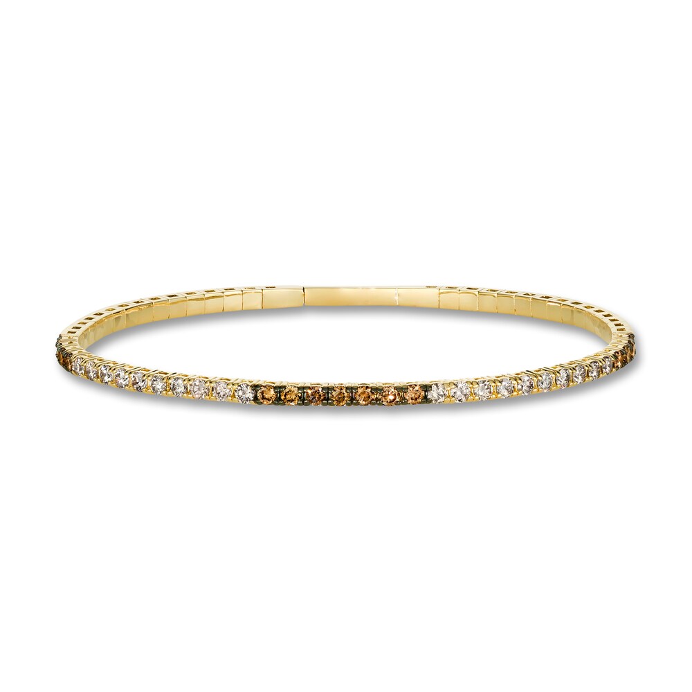 Le Vian Diamond Bangle Bracelet 1-1/2 ct tw Round 14K Honey Gold 7" qZSqtR7l Le Vian Diamond Bangle Bracelet 1-1/2 ct tw Round 14K Honey Gold 7" qZSqtR7l