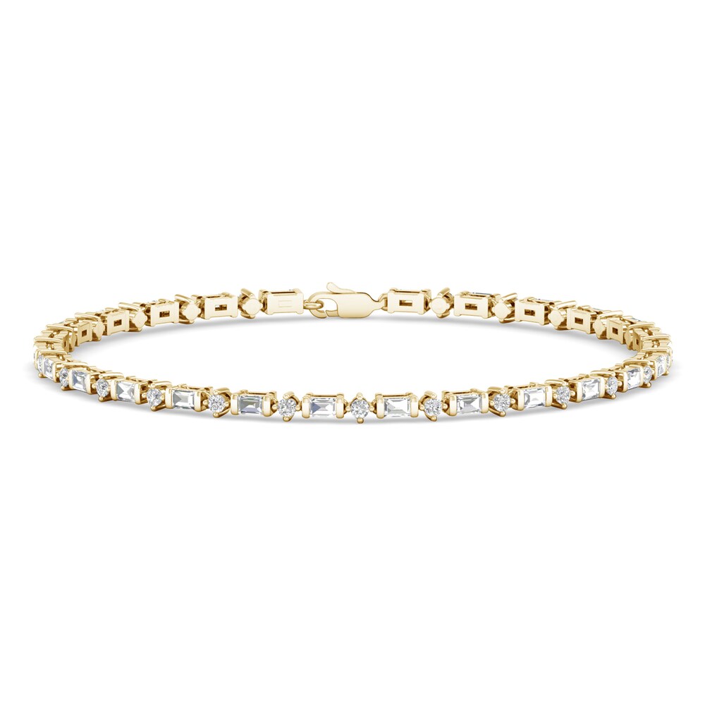 Diamond Bracelet 1 ct tw Round 14K Yellow Gold qgVab0eM