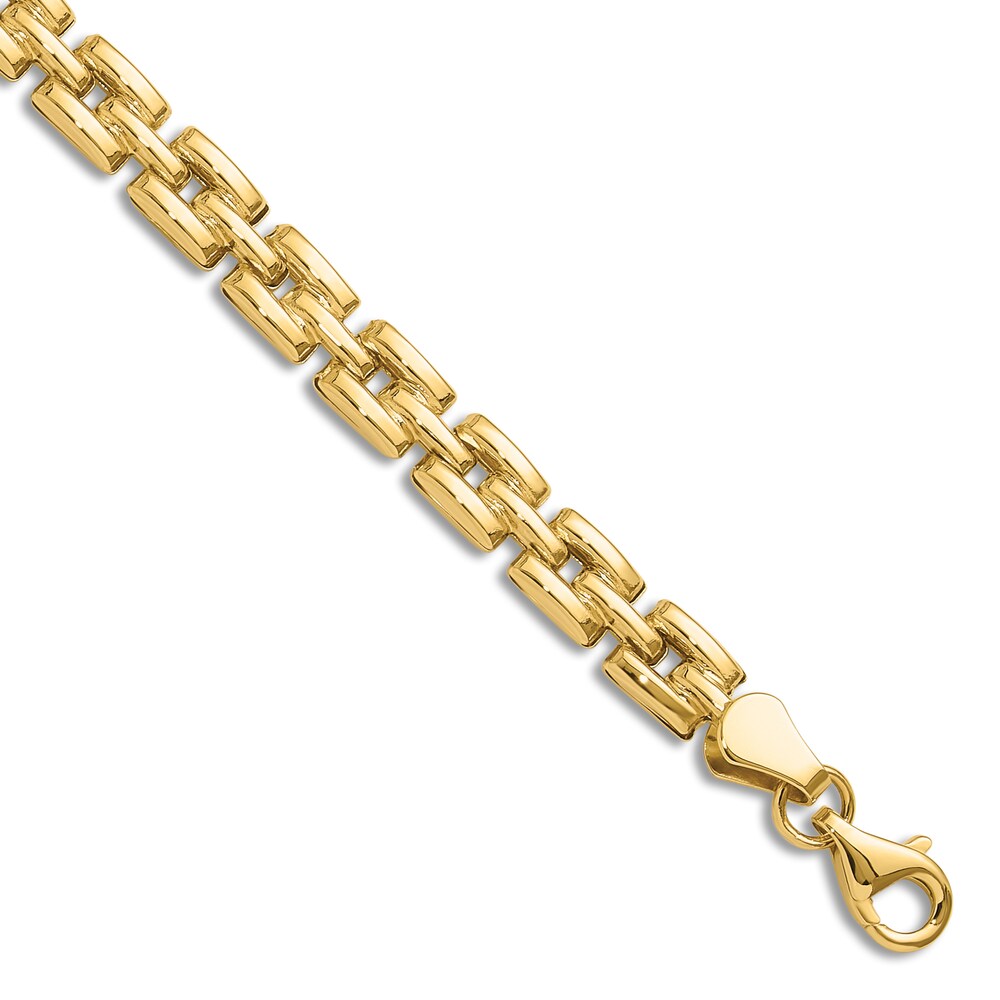 High-Polish Link Bracelet 14K Yellow Gold 7.5" qo3GjqPf High-Polish Link Bracelet 14K Yellow Gold 7.5" qo3GjqPf