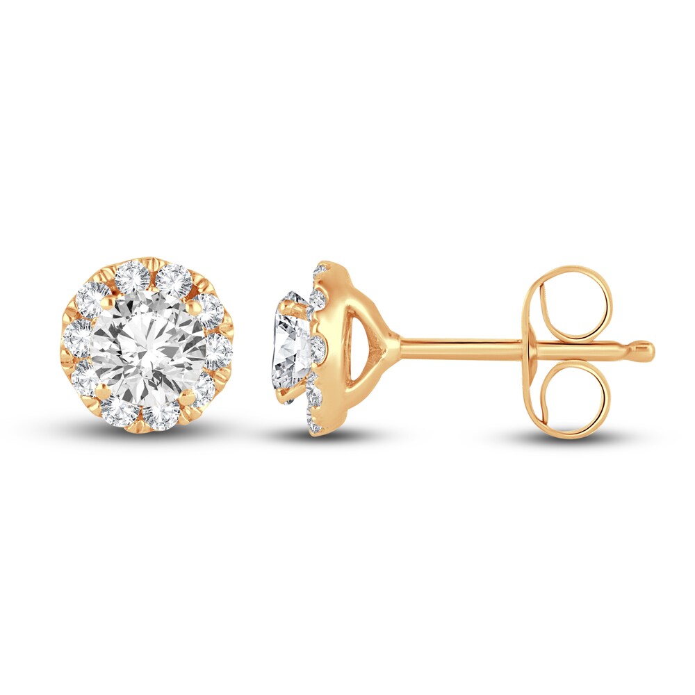 Diamond Stud Earrings 1/2 ct tw Round 14K Yellow Gold quG9pUIU Diamond Stud Earrings 1/2 ct tw Round 14K Yellow Gold quG9pUIU