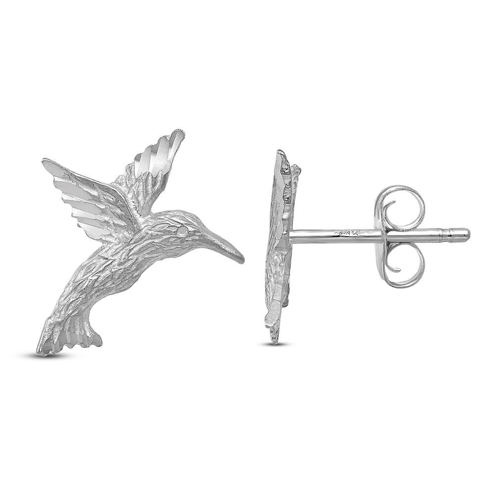 Hummingbird Earrings 14K White Gold qy2jpGzQ Hummingbird Earrings 14K White Gold qy2jpGzQ