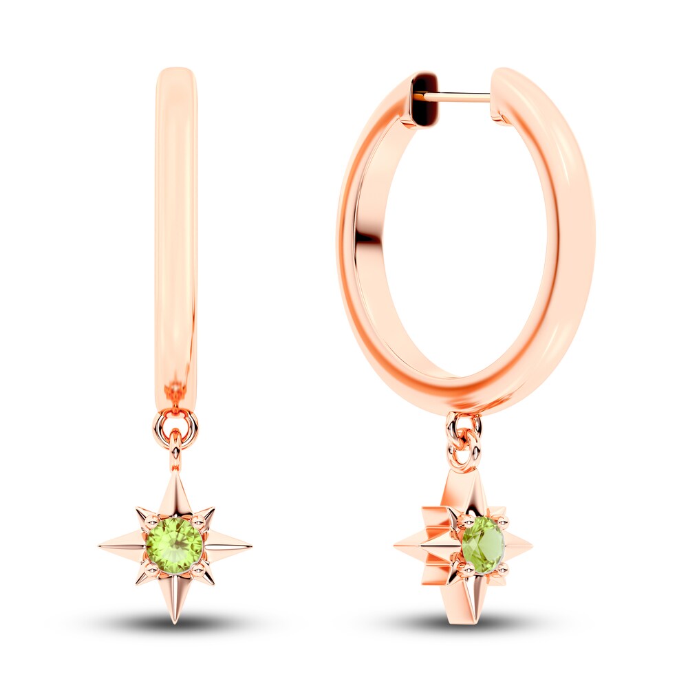 Juliette Maison Natural Peridot Starburst Hoops 10K Rose Gold r2ZBVbL4 Juliette Maison Natural Peridot Starburst Hoops 10K Rose Gold r2ZBVbL4