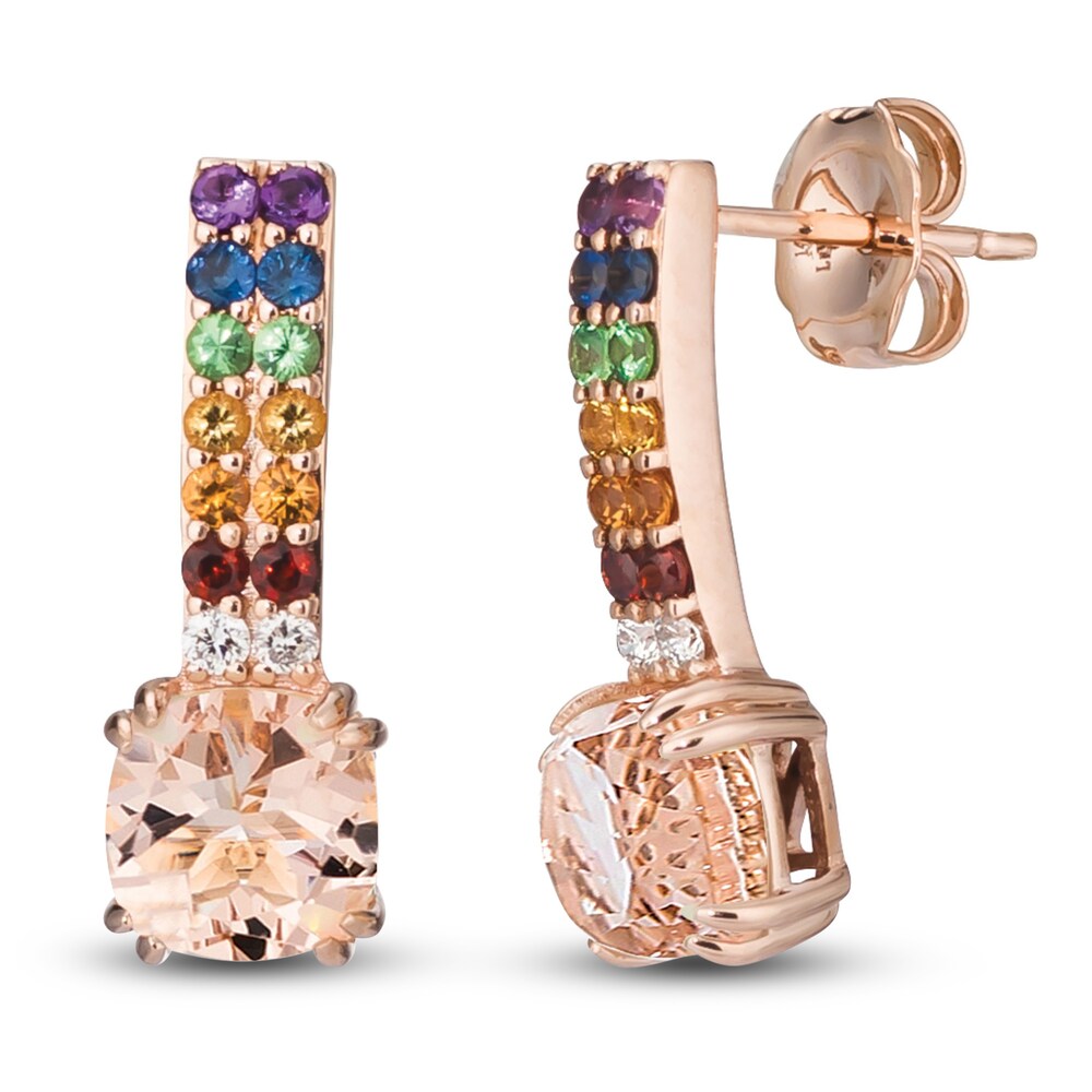 Le Vian Natural Morganite/Garnet/Citrine/Sapphire/Amethyst/Diamond Accent Earrings 14K Strawberry Gold rAldGxXc Le Vian Natural Morganite/Garnet/Citrine/Sapphire/Amethyst/Diamond Accent Earrings 14K Strawberry Gold rAldGxXc