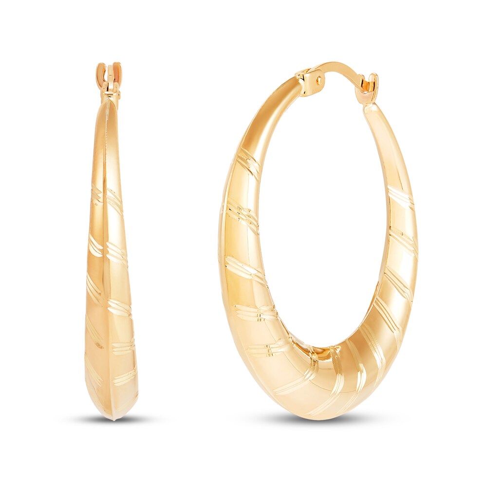Round Hoop Earrings 10K Yellow Gold rEmL3u8C Round Hoop Earrings 10K Yellow Gold rEmL3u8C