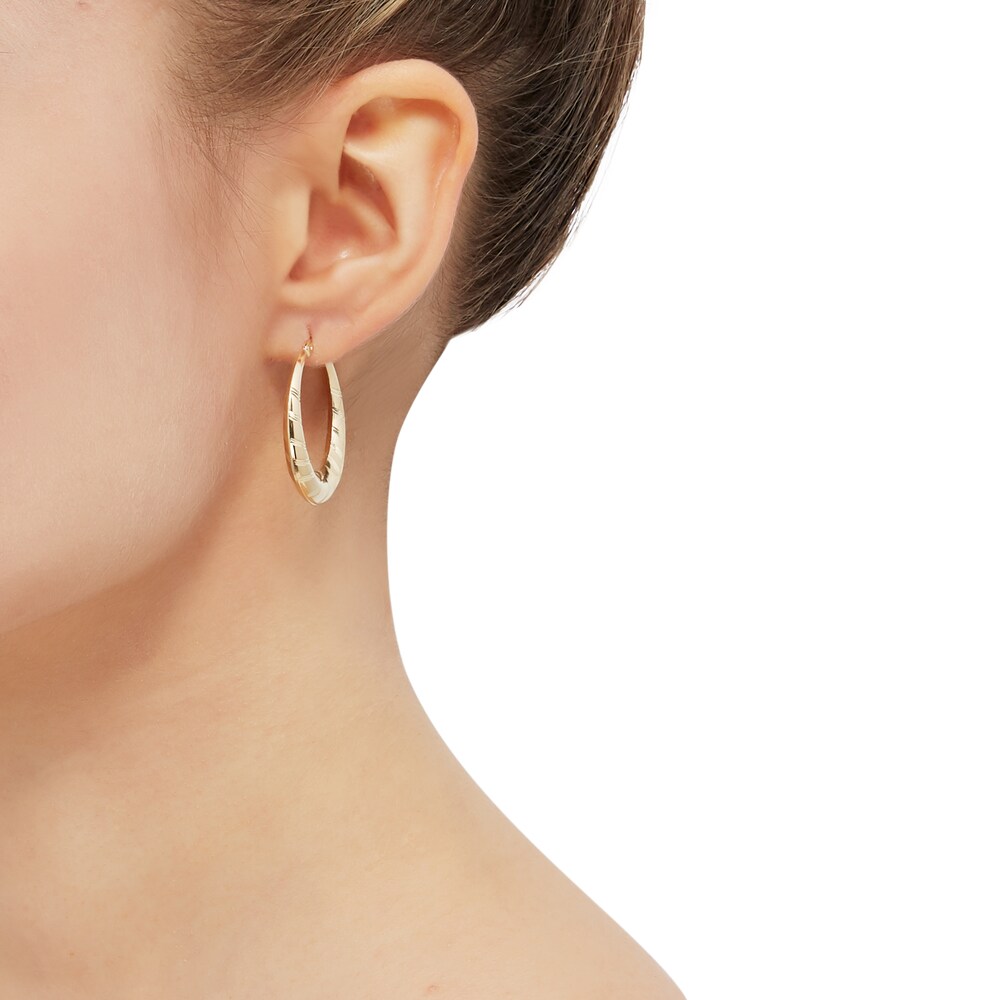 Round Hoop Earrings 10K Yellow Gold rEmL3u8C Round Hoop Earrings 10K Yellow Gold rEmL3u8C