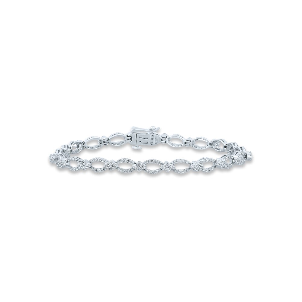Pnina Tornai Diamond Bracelet 2 ct tw Round 14K White Gold rKv1ltD8
