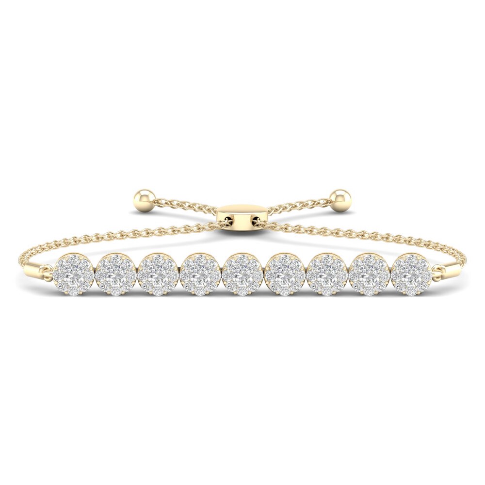 Diamond Bolo Bracelet 1 ct tw Round 14K Yellow Gold rtqZJBLD Diamond Bolo Bracelet 1 ct tw Round 14K Yellow Gold rtqZJBLD
