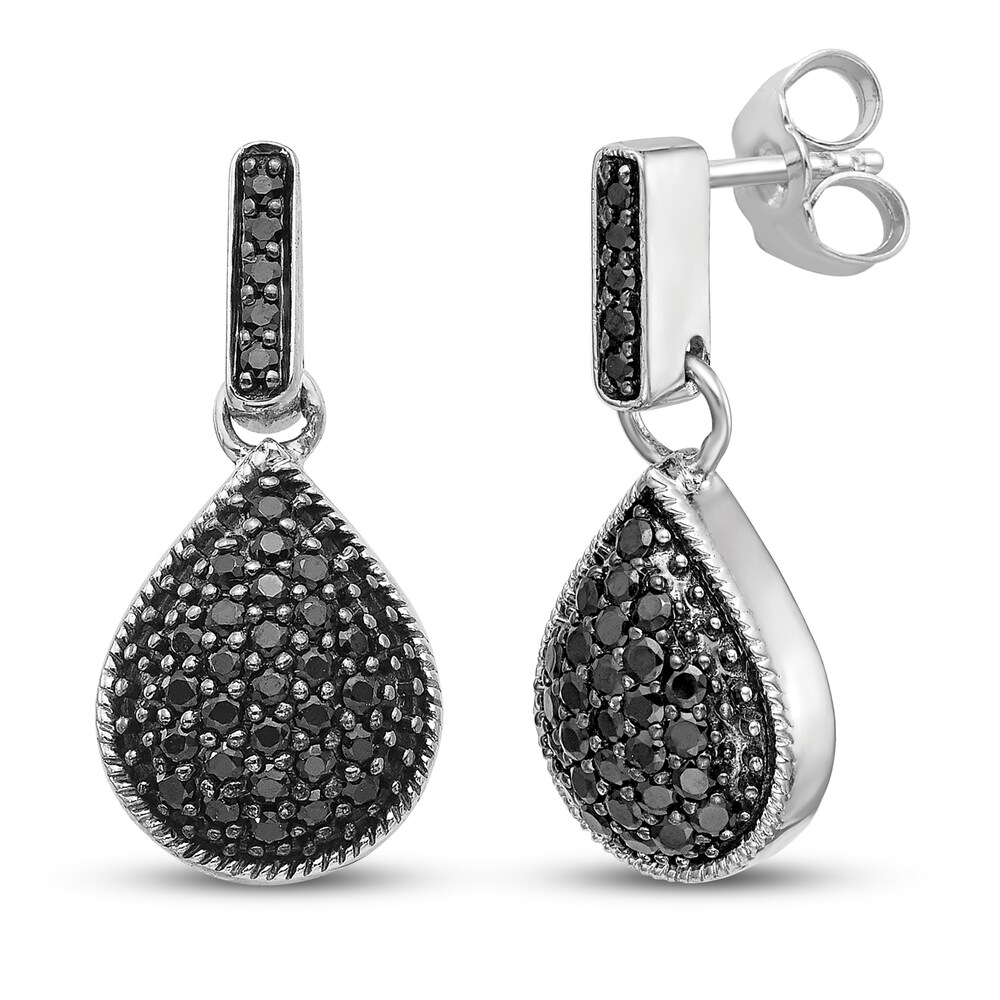 Black Diamond Teardrop Dangle Earrings 1/2 ct tw Round 14K White Gold s6XuNFYQ Black Diamond Teardrop Dangle Earrings 1/2 ct tw Round 14K White Gold s6XuNFYQ