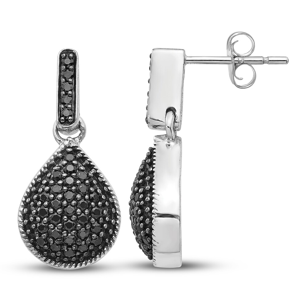 Black Diamond Teardrop Dangle Earrings 1/2 ct tw Round 14K White Gold s6XuNFYQ Black Diamond Teardrop Dangle Earrings 1/2 ct tw Round 14K White Gold s6XuNFYQ