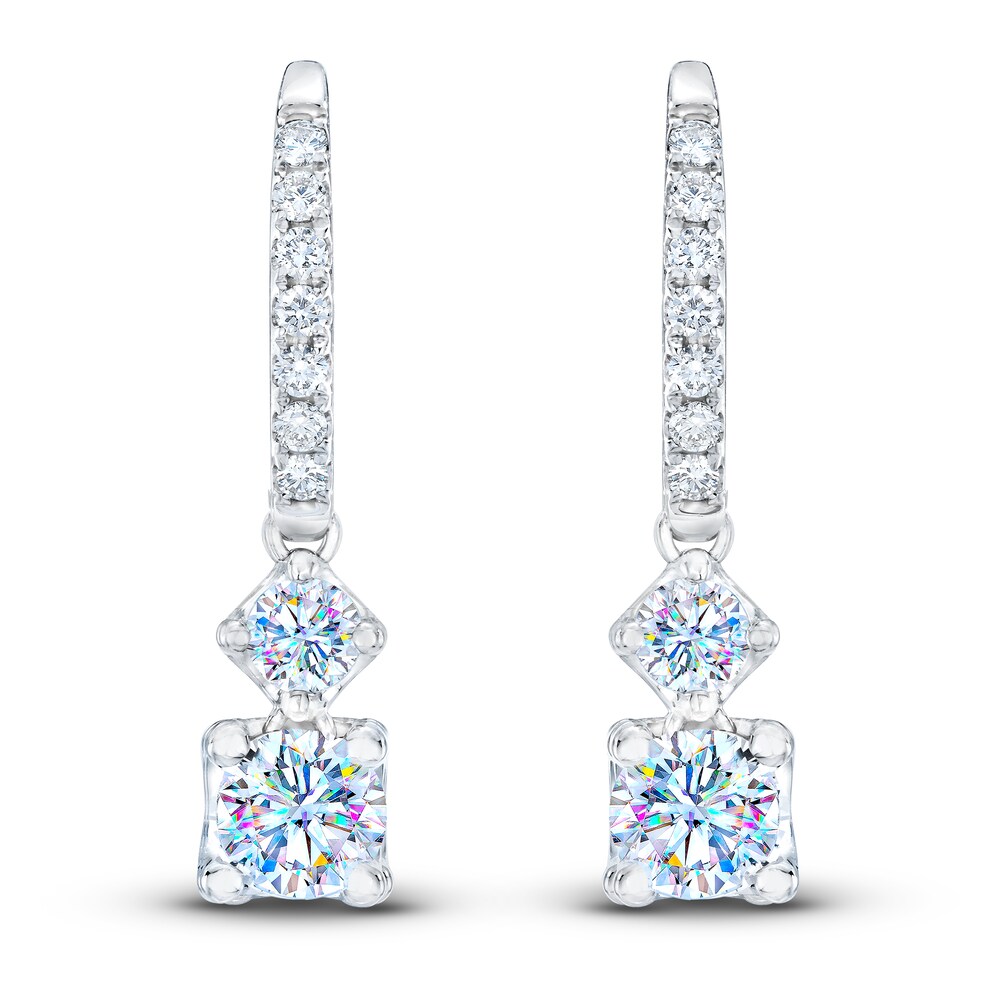 THE LEO First Light Diamond Earrings 3/4 ct tw Round 14K White Gold sHGzxW86 THE LEO First Light Diamond Earrings 3/4 ct tw Round 14K White Gold sHGzxW86
