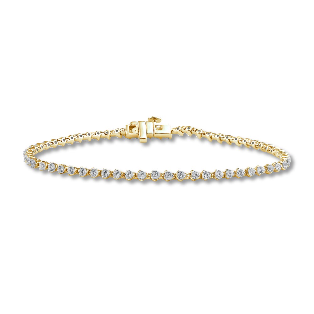 Diamond Tennis Bracelet 3 ct tw Round 14K Yellow Gold 7.25" sOJxoepW Diamond Tennis Bracelet 3 ct tw Round 14K Yellow Gold 7.25" sOJxoepW