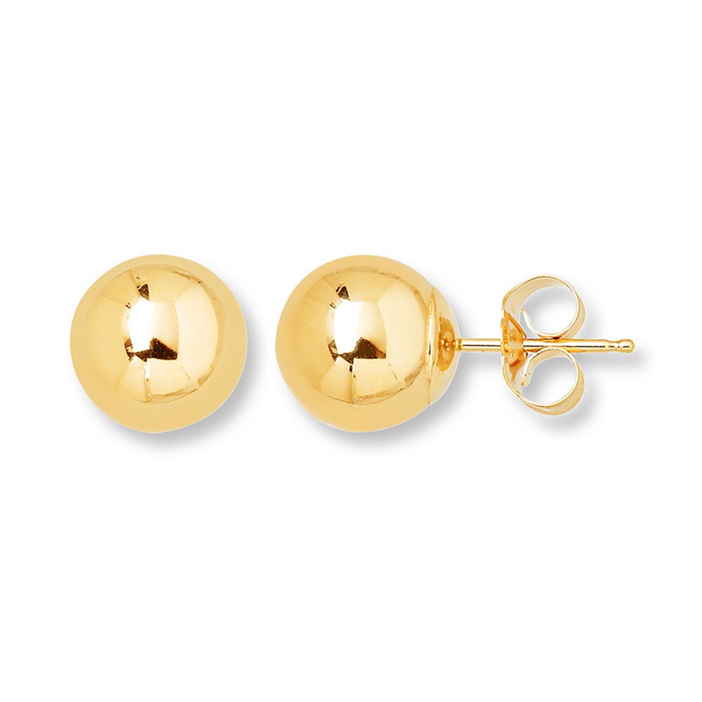 Ball Stud Earrings 8mm 14K Yellow Gold sQaAWnbD Ball Stud Earrings 8mm 14K Yellow Gold sQaAWnbD