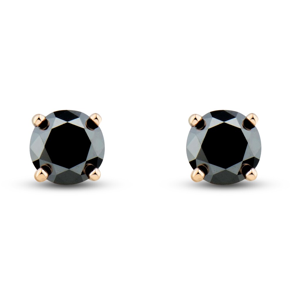 Black Diamond Solitaire Stud Earrings 1/4 ct tw Round 14K Rose Gold sV9xM2YC Black Diamond Solitaire Stud Earrings 1/4 ct tw Round 14K Rose Gold sV9xM2YC