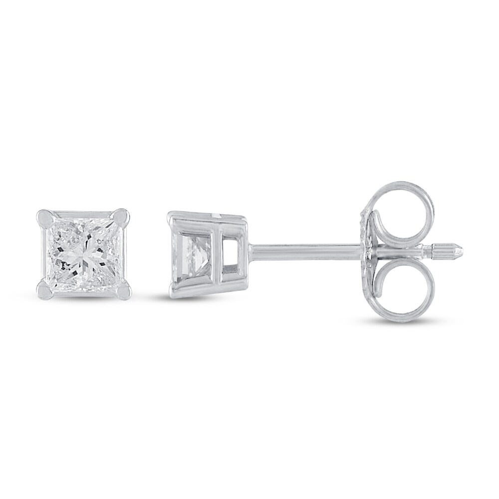 Diamond Solitaire Earrings 1/10 ct tw Princess 14K White Gold (I2/I) sXWwIdfT Diamond Solitaire Earrings 1/10 ct tw Princess 14K White Gold (I2/I) sXWwIdfT