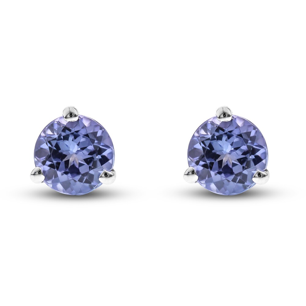 Natural Tanzanite Stud Earrings 14K White Gold saGBsr4Q Natural Tanzanite Stud Earrings 14K White Gold saGBsr4Q