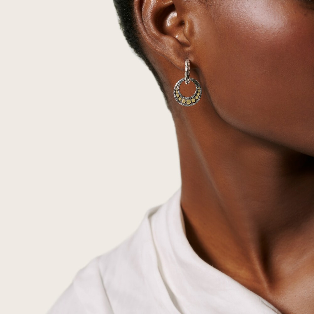 John Hardy Dot Hoop Earrings Sterling Silver/18K Yellow Gold sfWk93ID John Hardy Dot Hoop Earrings Sterling Silver/18K Yellow Gold sfWk93ID