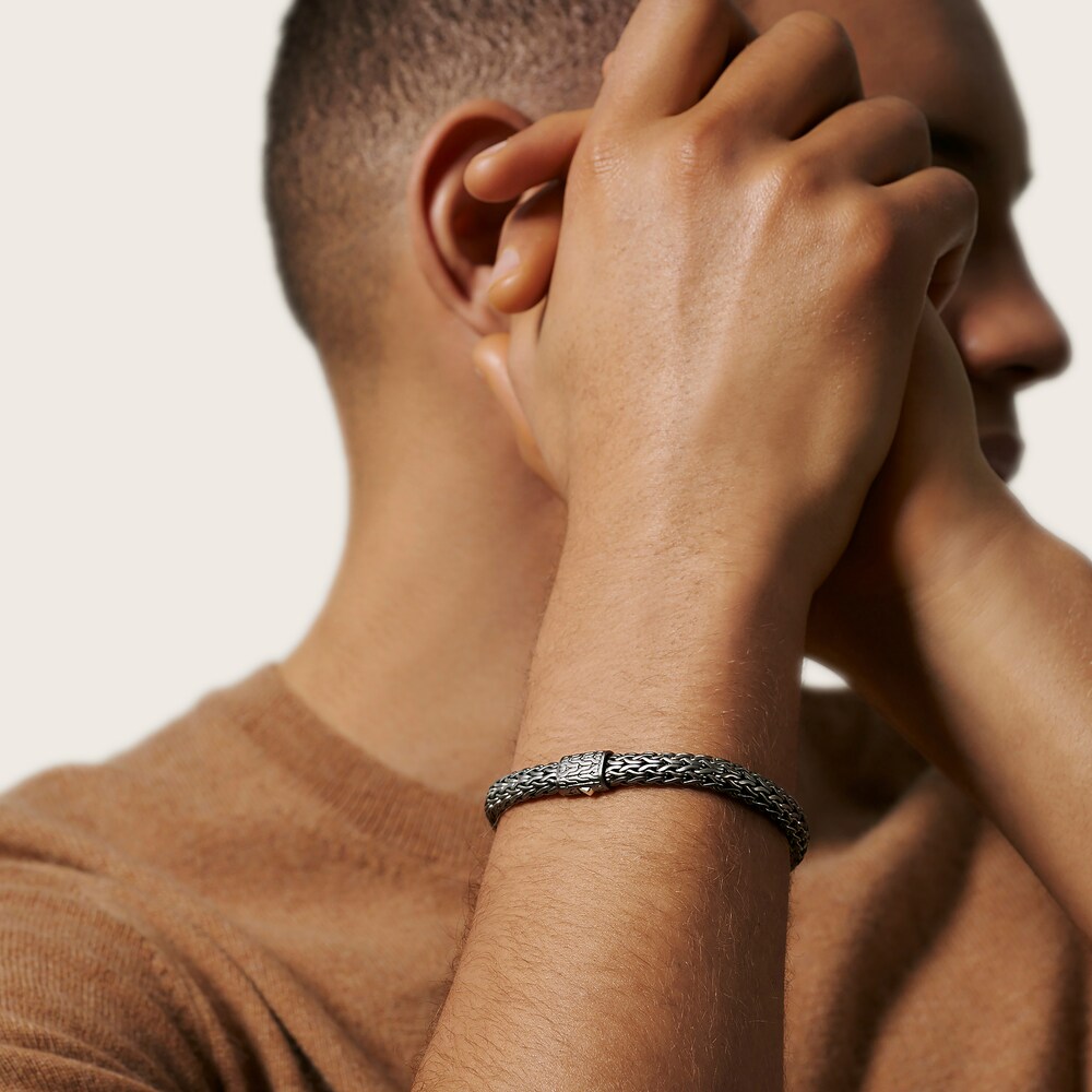 John Hardy Classic Chain 7.5MM Bracelet in Blackened Silver, Small sy9Gl5aQ John Hardy Classic Chain 7.5MM Bracelet in Blackened Silver, Small sy9Gl5aQ