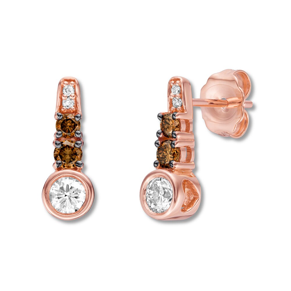 Le Vian Diamond Earrings 5/8 cttw Bezel-set 14K Strawberry Gold t2WLNZce Le Vian Diamond Earrings 5/8 cttw Bezel-set 14K Strawberry Gold t2WLNZce