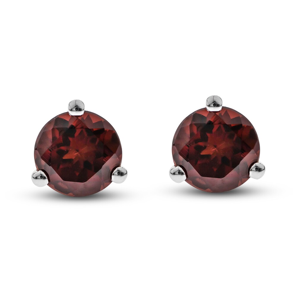 Natural Garnet Martini Stud Earrings 14K White Gold tOJSbbwG Natural Garnet Martini Stud Earrings 14K White Gold tOJSbbwG