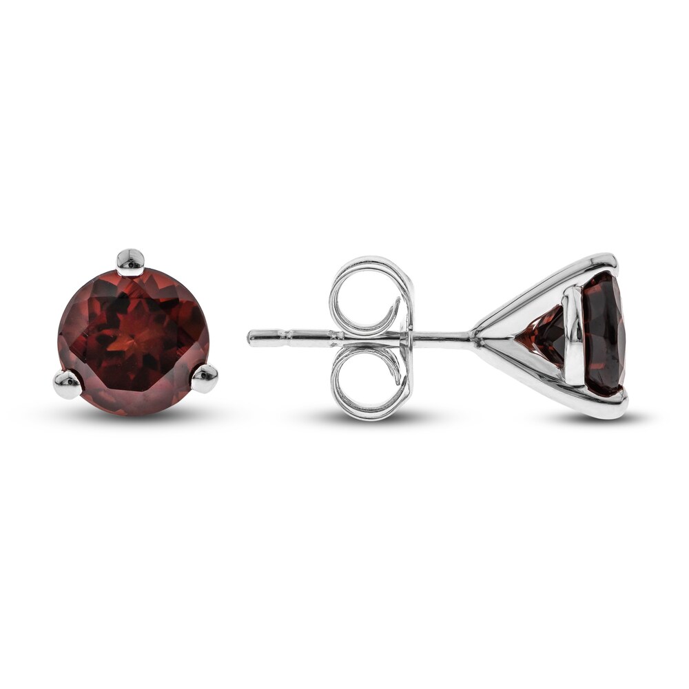 Natural Garnet Martini Stud Earrings 14K White Gold tOJSbbwG Natural Garnet Martini Stud Earrings 14K White Gold tOJSbbwG