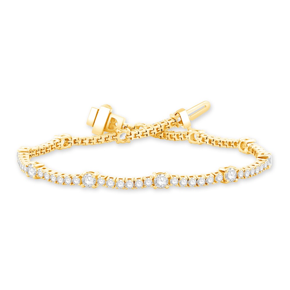Diamond Tennis Bracelet 3 ct tw Round 14K Yellow Gold tbPfV2E5 Diamond Tennis Bracelet 3 ct tw Round 14K Yellow Gold tbPfV2E5