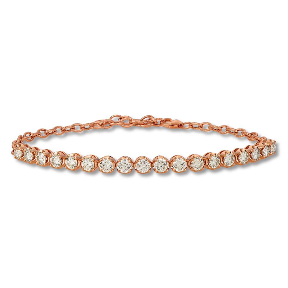 Le Vian Diamond Bracelet 4-1/4 carat tw 14K Strawberry Gold tumLDBBR Le Vian Diamond Bracelet 4-1/4 carat tw 14K Strawberry Gold tumLDBBR