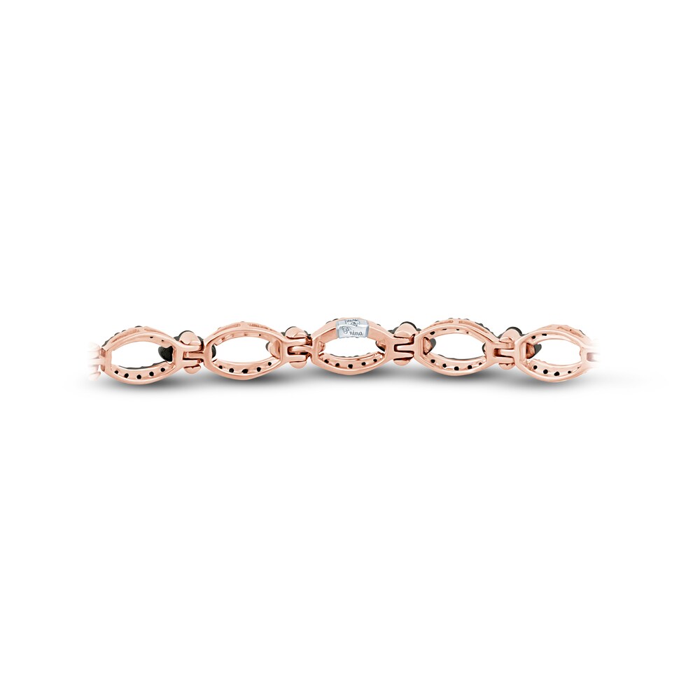 Pnina Tornai Black Diamond Bracelet 2-1/4 ct tw Round 14K Rose Gold 7\" u9Y6295A Pnina Tornai Black Diamond Bracelet 2-1/4 ct tw Round 14K Rose Gold 7\" u9Y6295A