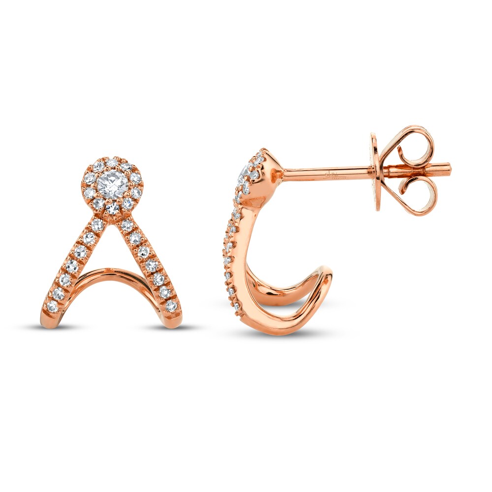 Shy Creation Huggie Earrings 1/5 ct tw Diamonds 14K Rose Gold SC55005456 uCqqC908 Shy Creation Huggie Earrings 1/5 ct tw Diamonds 14K Rose Gold SC55005456 uCqqC908