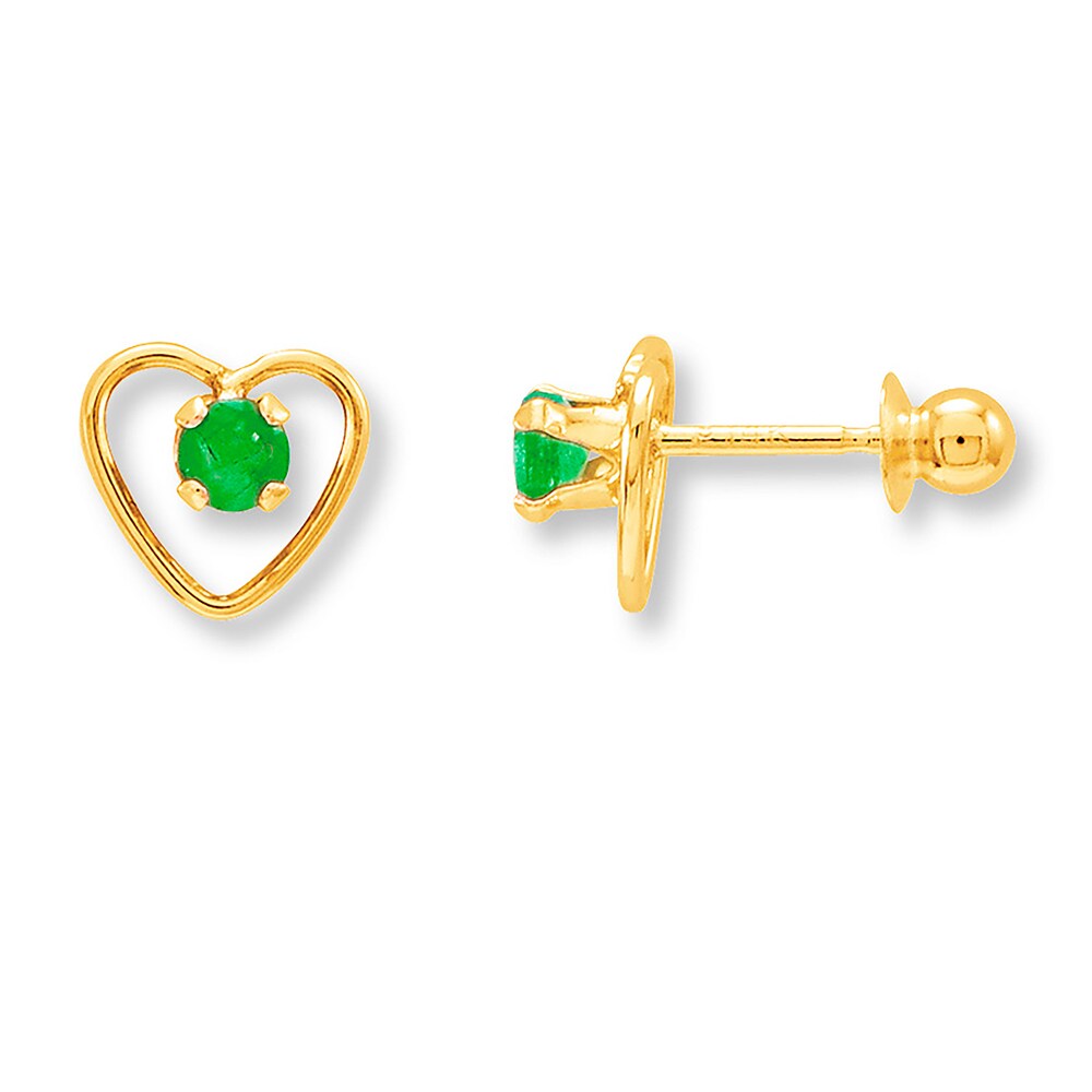 Children's Natural Emerald Earrings 14K Yellow Gold uTlQ2dYo Children's Natural Emerald Earrings 14K Yellow Gold uTlQ2dYo