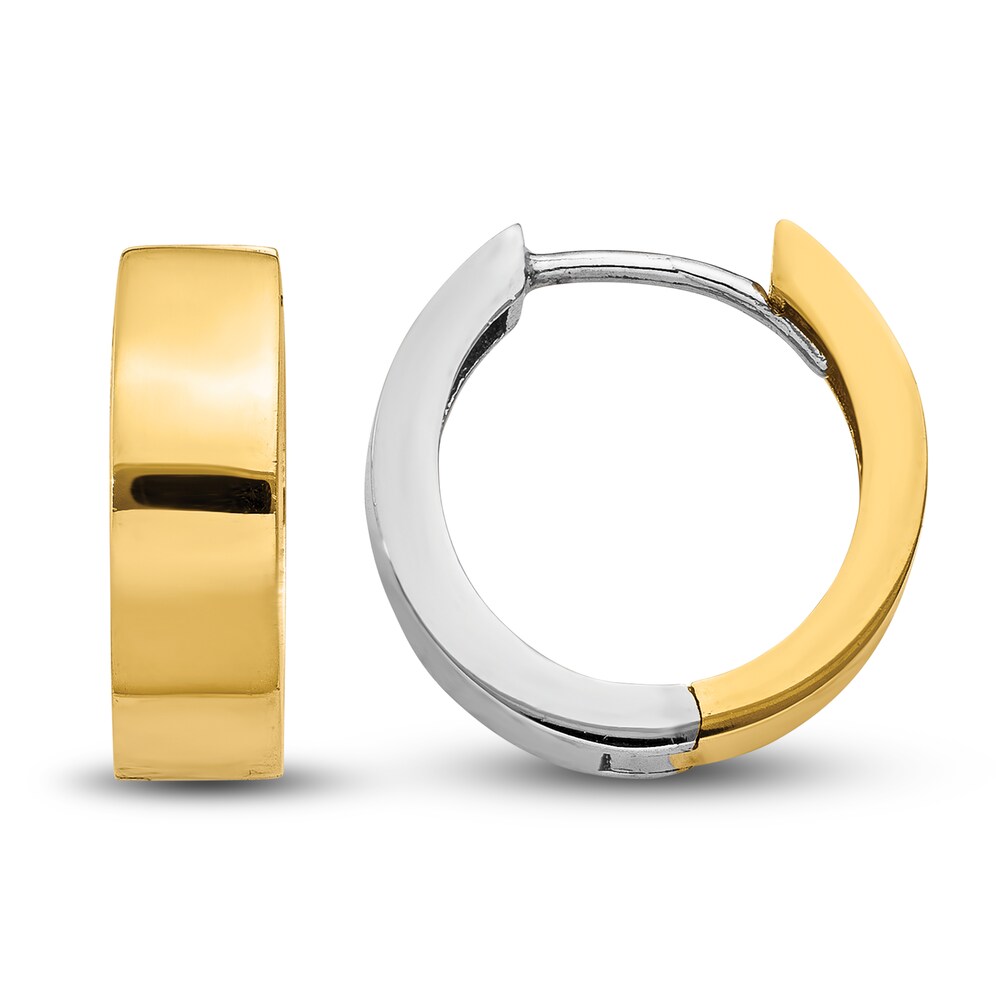 Hinged Hoop Earrings 14K Two-Tone Gold ugVPuA4k Hinged Hoop Earrings 14K Two-Tone Gold ugVPuA4k