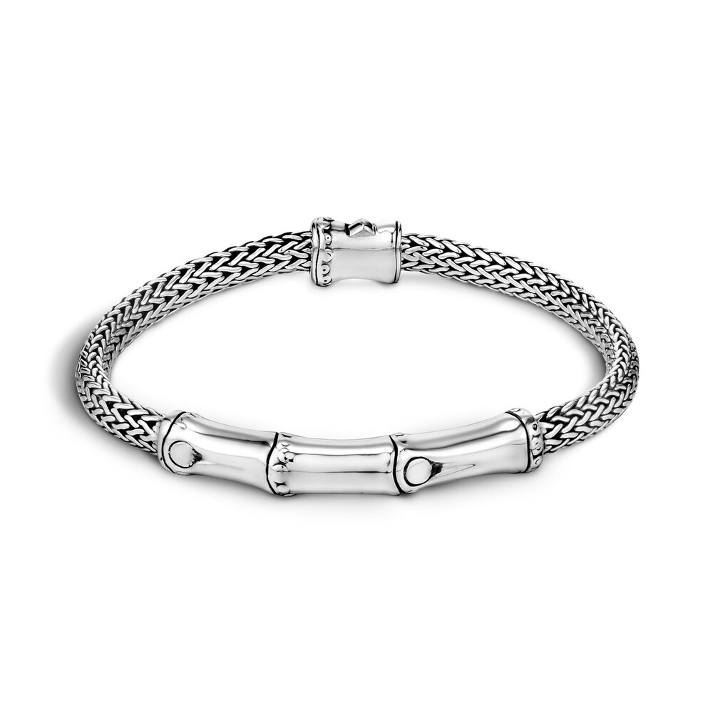 John Hardy Bamboo 4MM Bracelet in Silver, Medium utquwiGO John Hardy Bamboo 4MM Bracelet in Silver, Medium utquwiGO