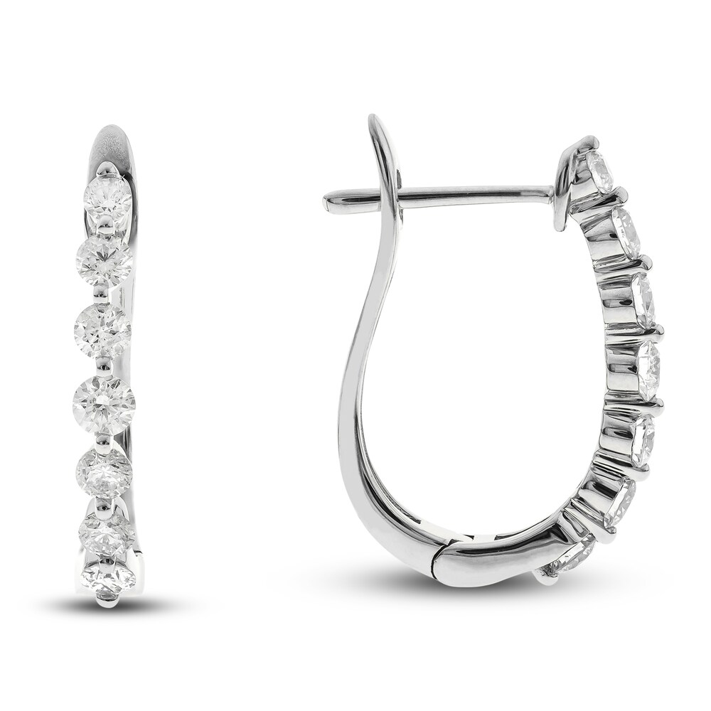 Diamond Earrings 7/8 ct tw Round 14K White Gold v082V6JH Diamond Earrings 7/8 ct tw Round 14K White Gold v082V6JH