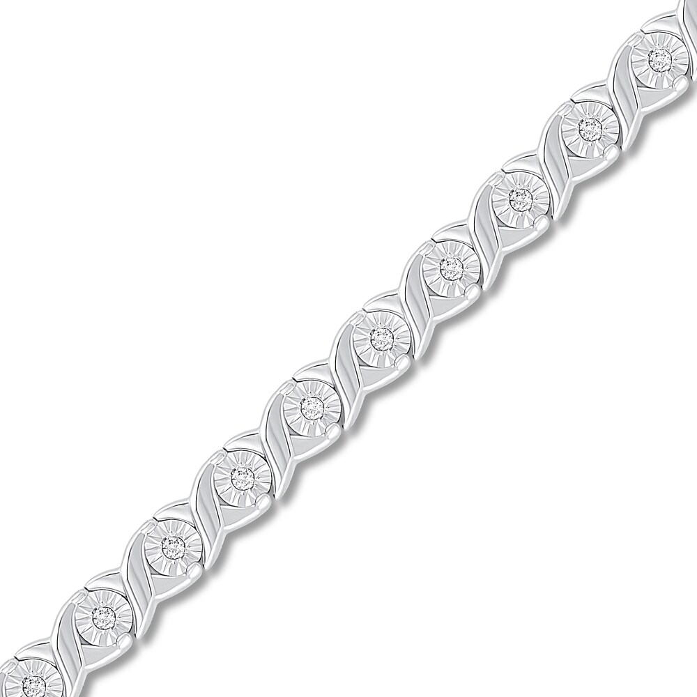 Diamond Bracelet 1/3 ct tw Round-cut Sterling Silver v1w0w2n7 Diamond Bracelet 1/3 ct tw Round-cut Sterling Silver v1w0w2n7