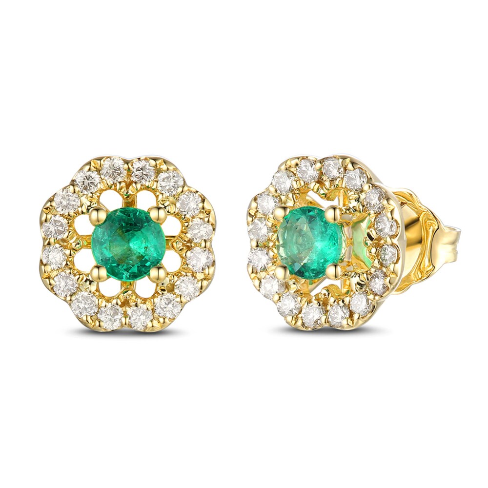 Le Vian Natural Emerald Earrings 1/3 ct tw Diamonds 14K Honey Gold v3ymeXAQ Le Vian Natural Emerald Earrings 1/3 ct tw Diamonds 14K Honey Gold v3ymeXAQ