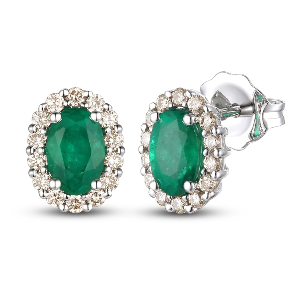 Le Vian Natural Emerald Earrings 1/4 ct tw Diamonds 14K Vanilla Gold veuE7AtY Le Vian Natural Emerald Earrings 1/4 ct tw Diamonds 14K Vanilla Gold veuE7AtY