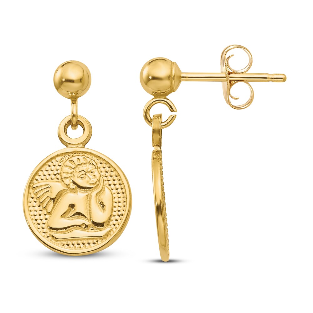 Raphael Angel Stud Earrings 14K Yellow Gold vlIVXUFd Raphael Angel Stud Earrings 14K Yellow Gold vlIVXUFd
