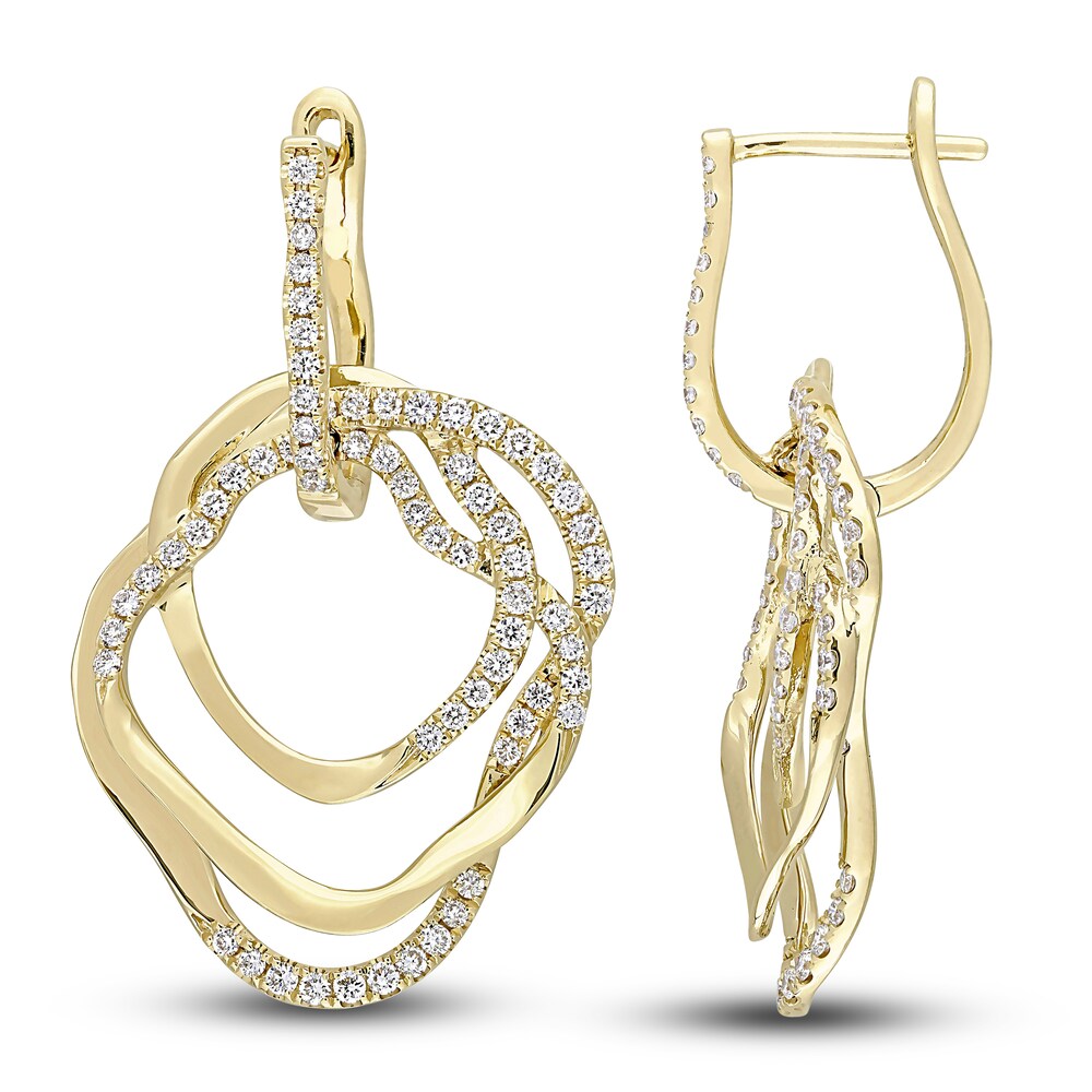 Diamond Earrings 1 ct tw Round 14K Yellow Gold vwulr8si Diamond Earrings 1 ct tw Round 14K Yellow Gold vwulr8si