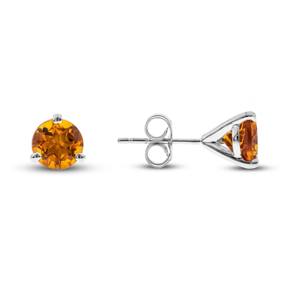 Natural Citrine Martini Stud Earrings 14K White Gold w1CkhLV9 Natural Citrine Martini Stud Earrings 14K White Gold w1CkhLV9