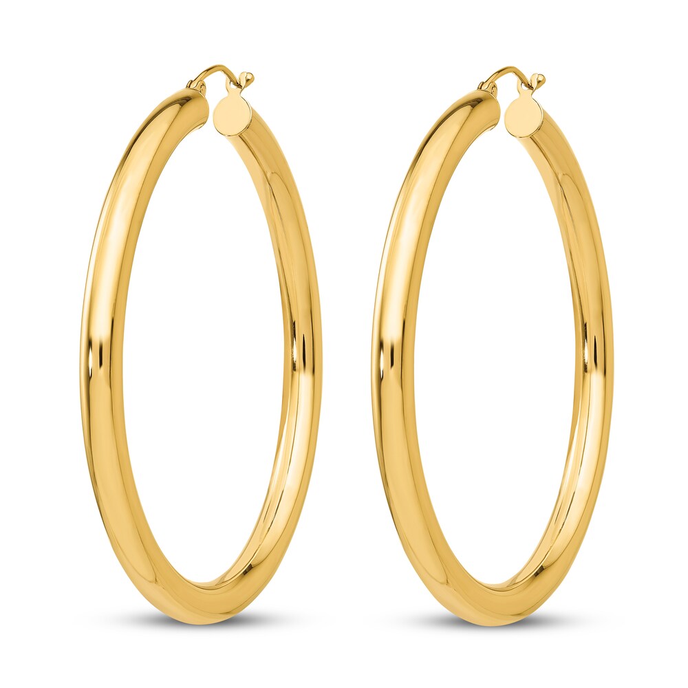 Lightweight Tube Hoop Earrings 14K Yellow Gold w4eb8hOq Lightweight Tube Hoop Earrings 14K Yellow Gold w4eb8hOq
