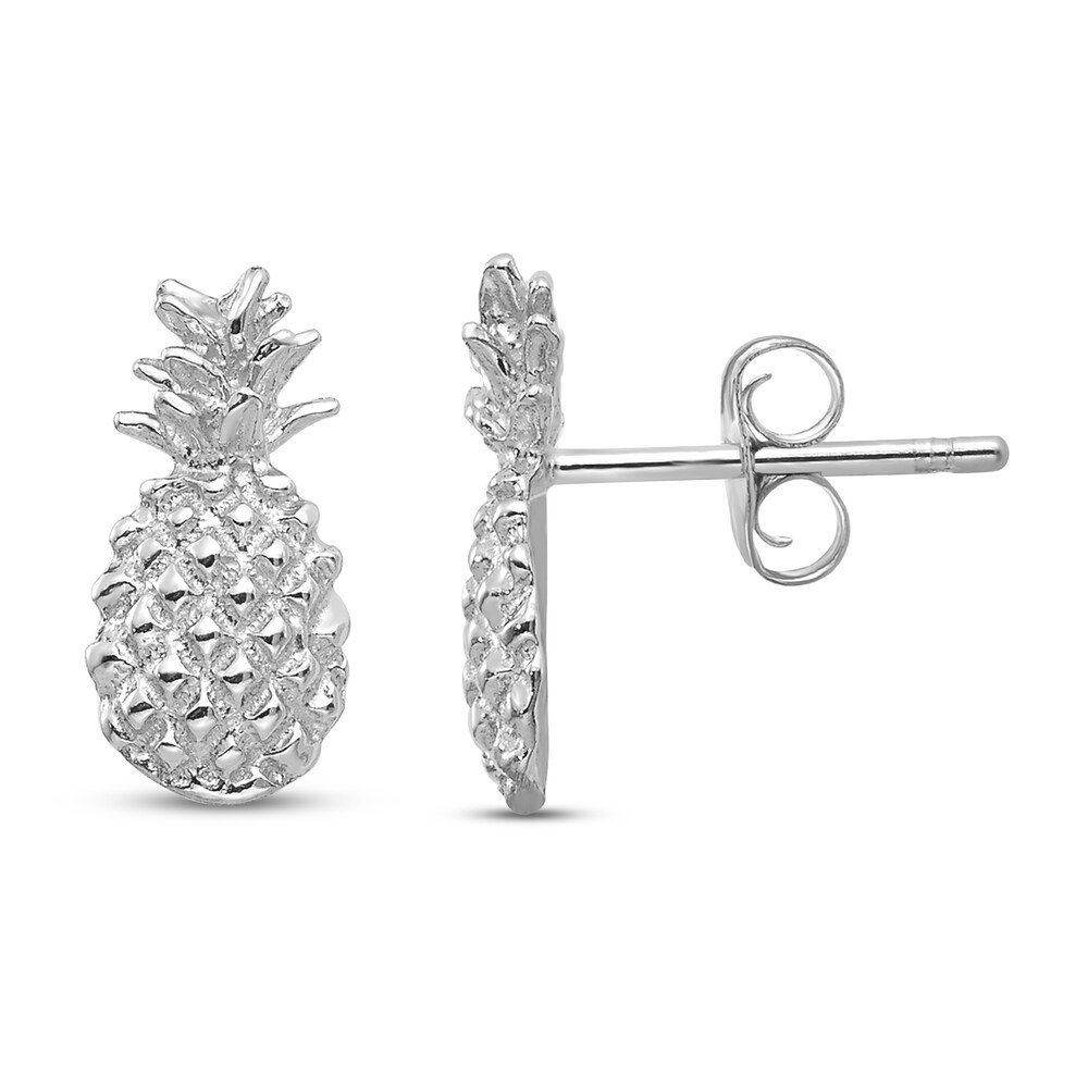 Pineapple Stud Earrings 14K White Gold wQ9eRiQM Pineapple Stud Earrings 14K White Gold wQ9eRiQM