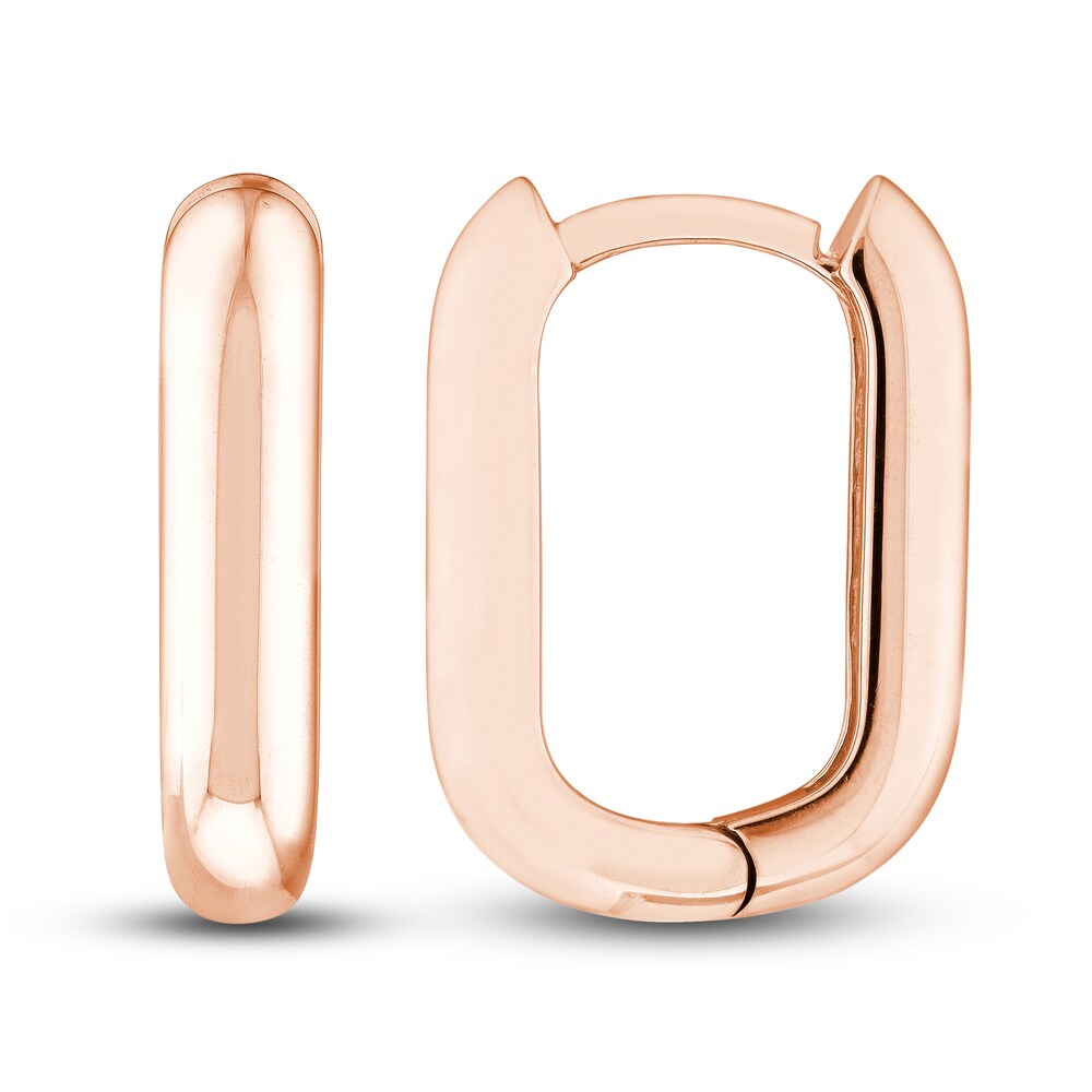 Huggie Earrings 14K Rose Gold 15mm wVMNLuWI Huggie Earrings 14K Rose Gold 15mm wVMNLuWI